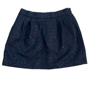 Frenchi | Black & Blue Mini Skirt